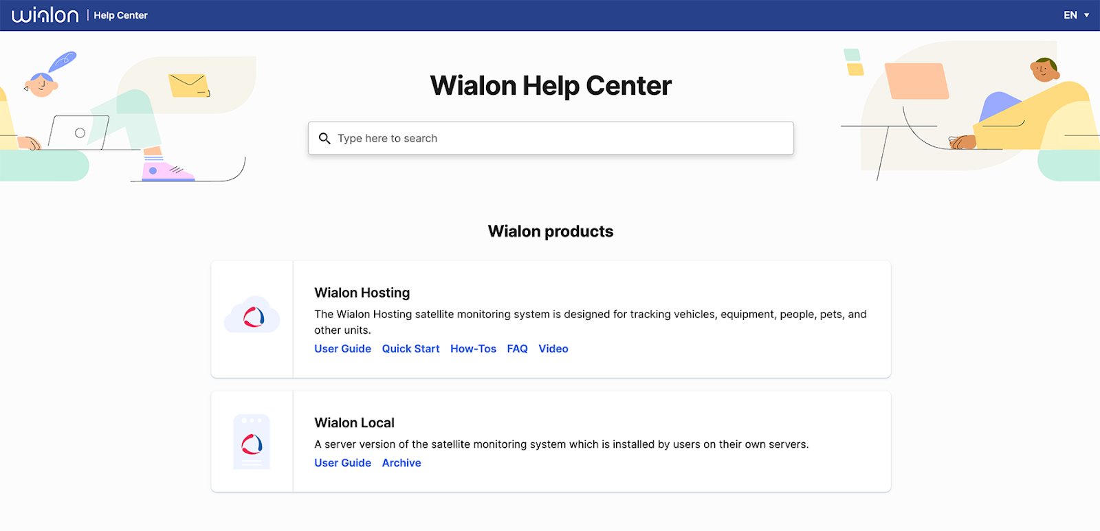 Le Centre d'aide de Wialon