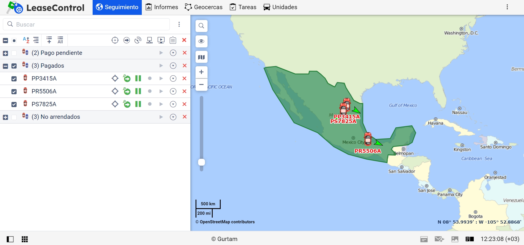 pestaña Seguimiento en LeaseControl