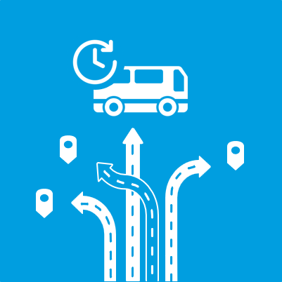 Logo cuadro azul bus id