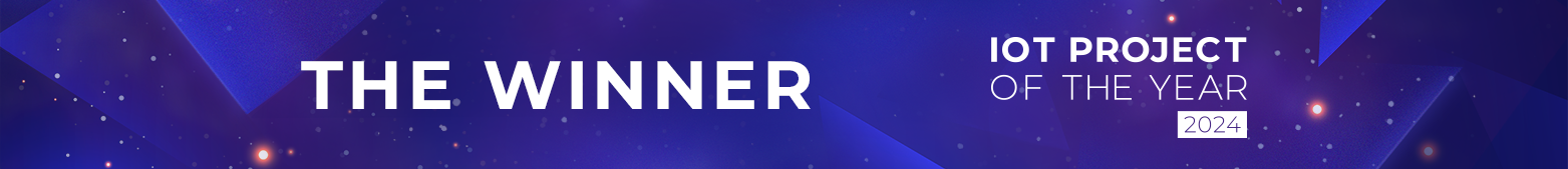 Winner of the IoT project of the year 2024 contes