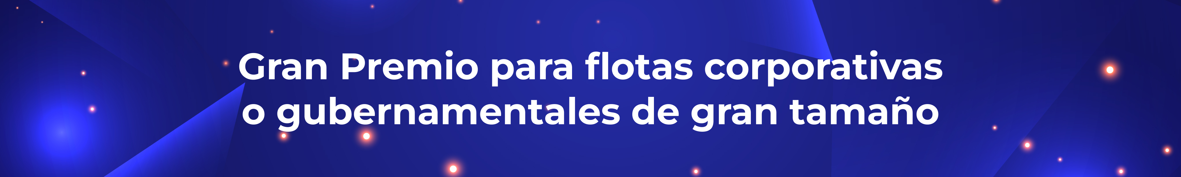 Gran Premio para flotas corporativas o gubernamentales de gran tamaño