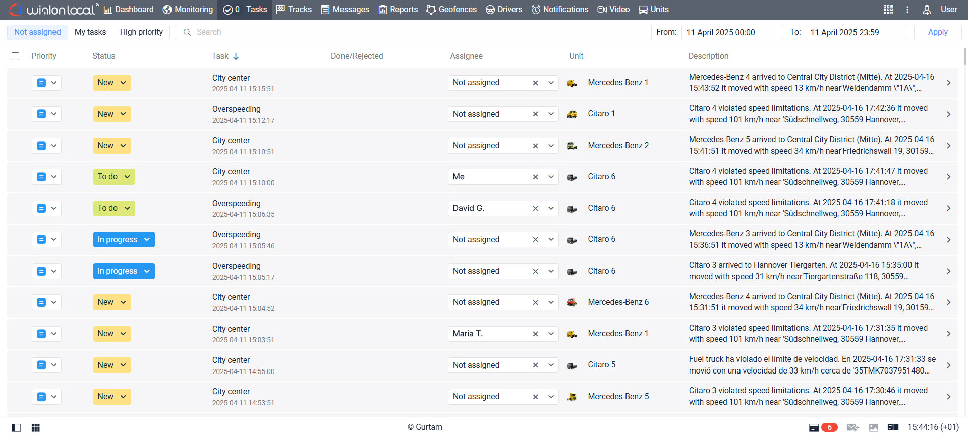tasks en