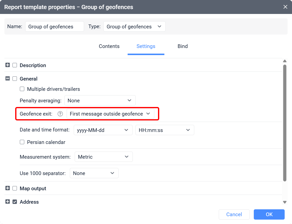 Geofence exit detection